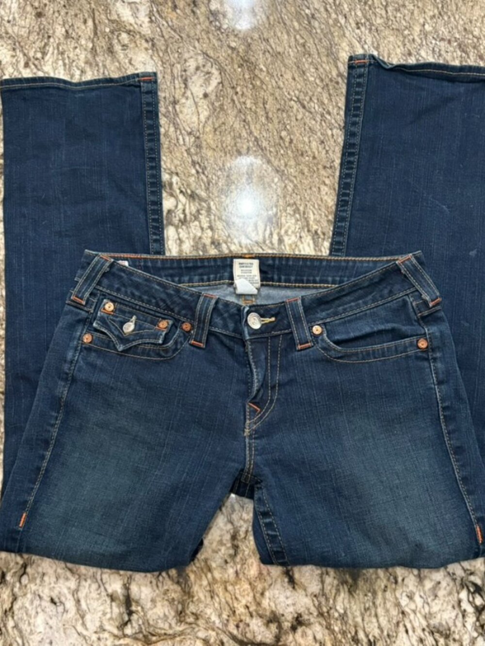 Y2K Vintage True Religion Joey Jeans Dark Wash Made in USA Bootcut